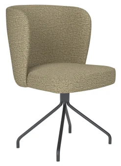 ZILT Draaibare Eetkamerstoelen|Eetkamerstoelen Zonder Armleuning|Draaibare Eetkamerstoel Kaylena Geweven stof