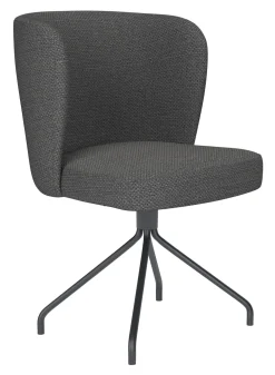 ZILT Draaibare Eetkamerstoelen|Eetkamerstoelen Zonder Armleuning|Draaibare Eetkamerstoel Kaylena Geweven stof