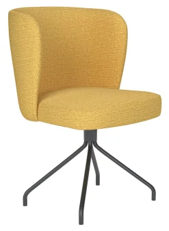 ZILT Draaibare Eetkamerstoelen|Eetkamerstoelen Zonder Armleuning|Draaibare Eetkamerstoel Kaylena Geweven stof