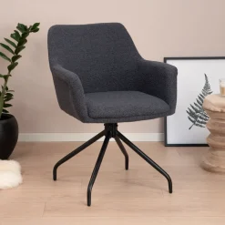 Sohome Eetkamerstoelen Bouclé / Teddy|Draaibare Eetkamerstoelen|Draaibare Eetkamerstoel Lori Bouclé