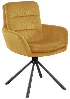 Artistiq Living Beige Eetkamerstoelen|Draaibare Eetkamerstoelen|Draaibare Eetkamerstoel Lashon Rib