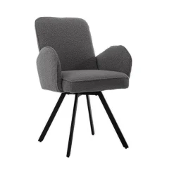 Tower Living Beige Eetkamerstoelen|Eetkamerstoelen Bouclé / Teddy|Draaibare Eetkamerstoel Livo Bouclé