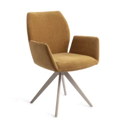 Jesper Home Beige Eetkamerstoelen|Draaibare Eetkamerstoelen|Draaibare Eetkamerstoel Misaki Turn Beige