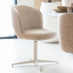 Eleonora Eetkamerstoelen Zonder Armleuning|Draaibare Eetkamerstoelen|Draaibare Eetkamerstoel Molly