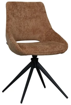 LABEL51 Beige Eetkamerstoelen|Draaibare Eetkamerstoelen|Draaibare Eetkamerstoel Marlow Elite stof