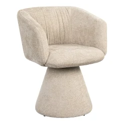 Richmond Interiors Chenille Eetkamerstoelen|Draaibare Eetkamerstoelen|Draaibare Eetkamerstoel Madeline Chenille