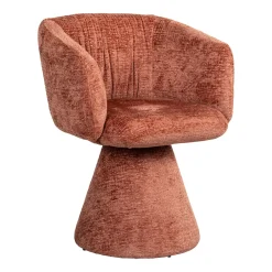 Richmond Interiors Chenille Eetkamerstoelen|Draaibare Eetkamerstoelen|Draaibare Eetkamerstoel Madeline Chenille