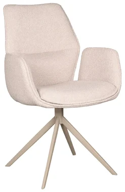 LABEL51 Eetkamerstoelen Bouclé / Teddy|Draaibare Eetkamerstoelen|Draaibare Eetkamerstoel Mellow Bouclé