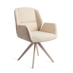 Jesper Home Beige Eetkamerstoelen|Draaibare Eetkamerstoelen|Draaibare Eetkamerstoel Myoko Turn Beige