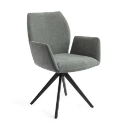 Jesper Home Draaibare Eetkamerstoelen|Eetkamerstoelen Met Armleuning|Draaibare Eetkamerstoel Misaki Turn Black