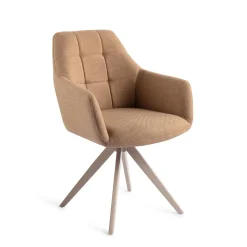 Jesper Home Beige Eetkamerstoelen|Draaibare Eetkamerstoelen|Draaibare Eetkamerstoel Noto Turn Beige