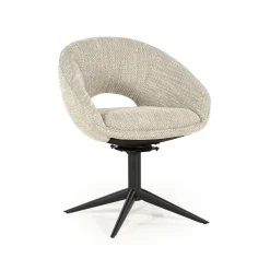 Eleonora Eetkamerstoelen Bouclé / Teddy|Draaibare Eetkamerstoelen|Draaibare Eetkamerstoel Nol Bouclé