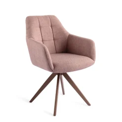 Jesper Home Beige Eetkamerstoelen|Draaibare Eetkamerstoelen|Draaibare Eetkamerstoel Noto Turn Brown