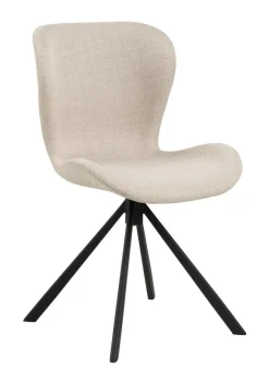 Bendt Draaibare Eetkamerstoelen|Eetkamerstoelen Zonder Armleuning|Draaibare Eetkamerstoel Olle Stof