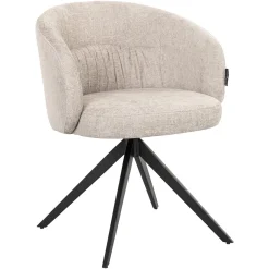 Richmond Interiors Draaibare Eetkamerstoelen|Eetkamerstoelen Met Armleuning|Draaibare Eetkamerstoel Olivia Naturel