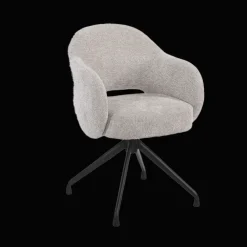 Tower Living Draaibare Eetkamerstoelen|Eetkamerstoelen Met Armleuning|Draaibare Eetkamerstoel Porto Geweven stof