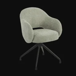 Tower Living Draaibare Eetkamerstoelen|Eetkamerstoelen Met Armleuning|Draaibare Eetkamerstoel Porto Geweven stof