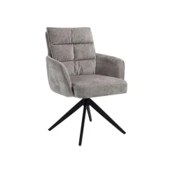 Tower Living Chenille Eetkamerstoelen|Draaibare Eetkamerstoelen|Draaibare Eetkamerstoel Rosora Met armleuning, Chenille