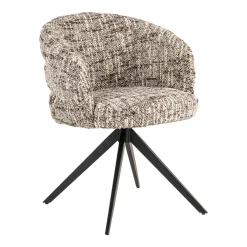 Richmond Interiors Draaibare Eetkamerstoelen|Eetkamerstoelen Met Armleuning|Draaibare Eetkamerstoel Serenity kleur Bruin