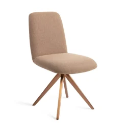Jesper Home Beige Eetkamerstoelen|Draaibare Eetkamerstoelen|Draaibare Eetkamerstoel Taiwa Turn Rose