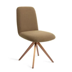 Jesper Home Beige Eetkamerstoelen|Draaibare Eetkamerstoelen|Draaibare Eetkamerstoel Taiwa Turn Rose