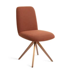 Jesper Home Beige Eetkamerstoelen|Draaibare Eetkamerstoelen|Draaibare Eetkamerstoel Taiwa Turn Rose