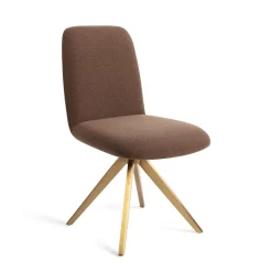Jesper Home Beige Eetkamerstoelen|Draaibare Eetkamerstoelen|Draaibare Eetkamerstoel Taiwa Turn Gold