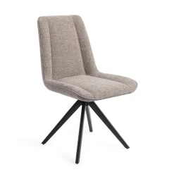 Jesper Home Beige Eetkamerstoelen|Draaibare Eetkamerstoelen|Draaibare Eetkamerstoel Umedo Turn Black