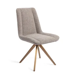 Jesper Home Beige Eetkamerstoelen|Draaibare Eetkamerstoelen|Draaibare Eetkamerstoel Umedo Turn Rose