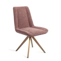 Jesper Home Beige Eetkamerstoelen|Draaibare Eetkamerstoelen|Draaibare Eetkamerstoel Umedo Turn Rose