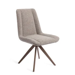 Jesper Home Beige Eetkamerstoelen|Draaibare Eetkamerstoelen|Draaibare Eetkamerstoel Umedo Turn Brown
