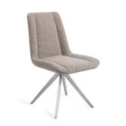 Jesper Home Beige Eetkamerstoelen|Draaibare Eetkamerstoelen|Draaibare Eetkamerstoel Umedo Turn Steel