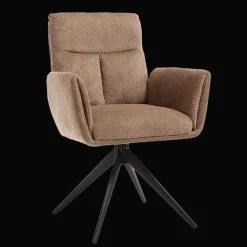 Tower Living Eetkamerstoelen Bouclé / Teddy|Draaibare Eetkamerstoelen|Draaibare Eetkamerstoel Varzo Bouclé