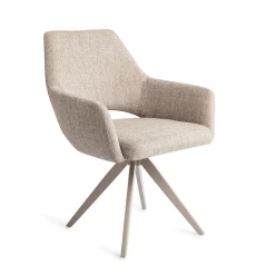 Jesper Home Beige Eetkamerstoelen|Draaibare Eetkamerstoelen|Draaibare Eetkamerstoel Yanai Turn Beige
