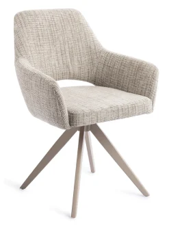 Jesper Home Beige Eetkamerstoelen|Draaibare Eetkamerstoelen|Draaibare Eetkamerstoel Yanai Turn Beige