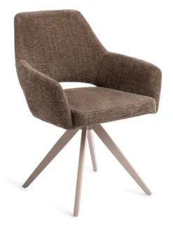 Jesper Home Beige Eetkamerstoelen|Draaibare Eetkamerstoelen|Draaibare Eetkamerstoel Yanai Turn Beige