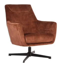 LABEL51 Fauteuil Stof / Textiel|Fauteuil Velvet / Fluweel|Draaibare Fauteuil Toby Velvet
