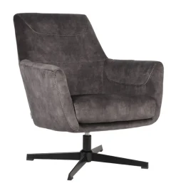 LABEL51 Fauteuil Stof / Textiel|Fauteuil Velvet / Fluweel|Draaibare Fauteuil Toby Velvet