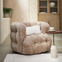 Rivièra Maison Fauteuil Stof / Textiel|Draaifauteuil Arosa Chenille