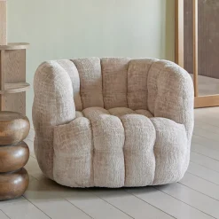 Rivièra Maison Fauteuil Stof / Textiel|Draaifauteuil Arosa Chenille