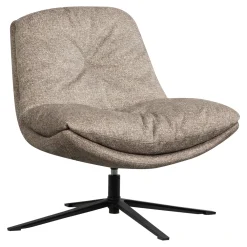 WOOOD Fauteuil Stof / Textiel|Draaifauteuil Arve Geweven stof, kleur Naturel