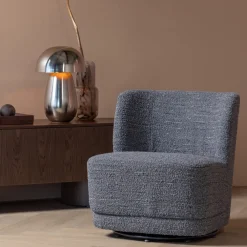 WOOOD Fauteuil Stof / Textiel|Draaifauteuil Atty Grove Melange stof