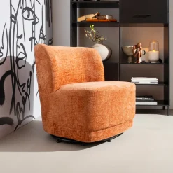 WOOOD Fauteuil Stof / Textiel|Fauteuil Velvet / Fluweel|Draaifauteuil Atty Structure Velvet
