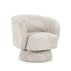 By-Boo Fauteuil Stof / Textiel|Fauteuil Bouclé / Teddy|Draaifauteuil Balou Bouclé