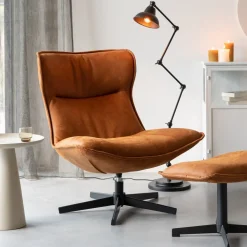 ZILT Fauteuil Stof / Textiel|Draaifauteuil Belisama Lederlook