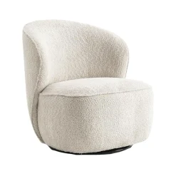 Tower Living Fauteuil Stof / Textiel|Draaifauteuil Belvi Chenille
