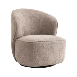 Tower Living Fauteuil Stof / Textiel|Draaifauteuil Belvi Chenille