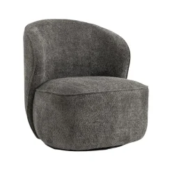 Tower Living Fauteuil Stof / Textiel|Draaifauteuil Belvi Chenille