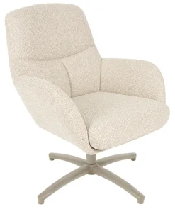 LABEL51 Fauteuil Stof / Textiel|Fauteuil Bouclé / Teddy|Draaifauteuil Chill Zone Bouclé