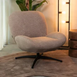 LABEL51 Fauteuil Stof / Textiel|Draaifauteuil Clayton Canyon stof